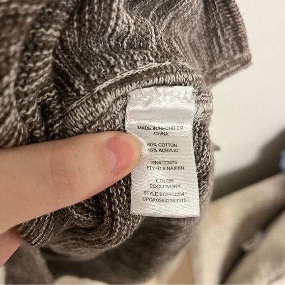 Ellen Tracy Coco Ivory Knit women’s Sweater size XL - Picture 4 of 6